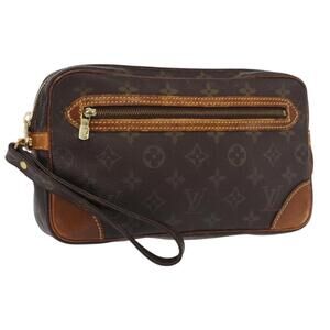 LOUIS VUITTON Monogram Marly Dragonne GM Clutch Bag M51825 LV Auth 161388